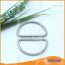 Tamanho interno 41mm Metal Buckles, Regulador de metal, Metal D-Ring KR5082